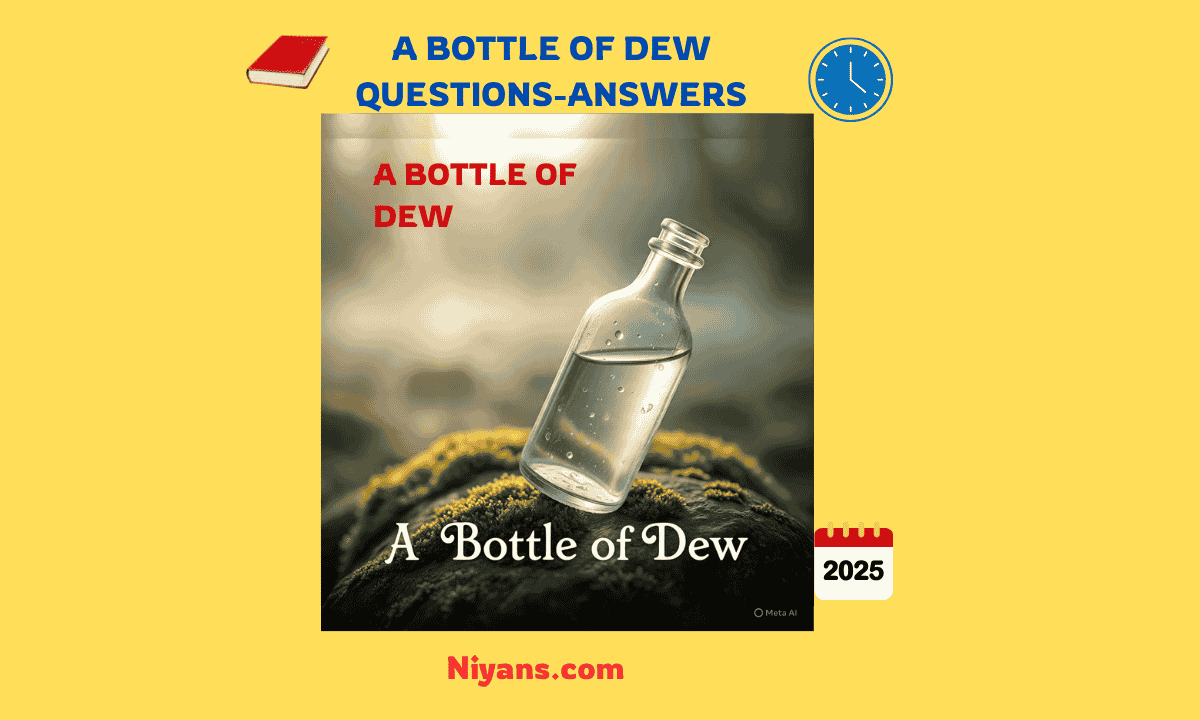 A Bottle of Dew Questions and Answers in English