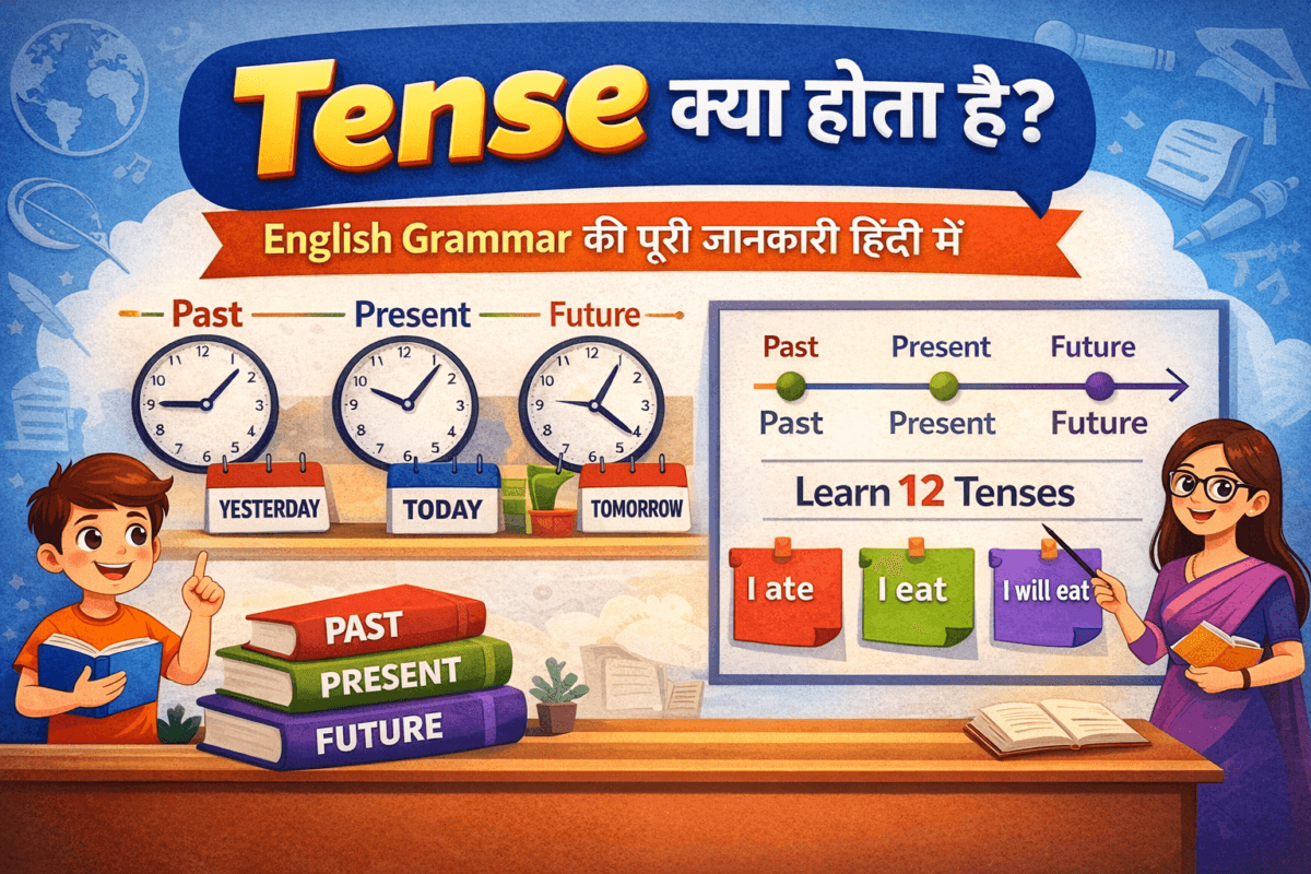 Tense kya hota hai English grammar in Hindi
