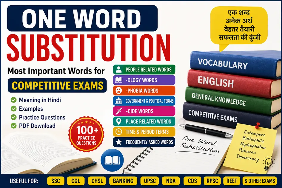 One Word Substitutions in Hindi