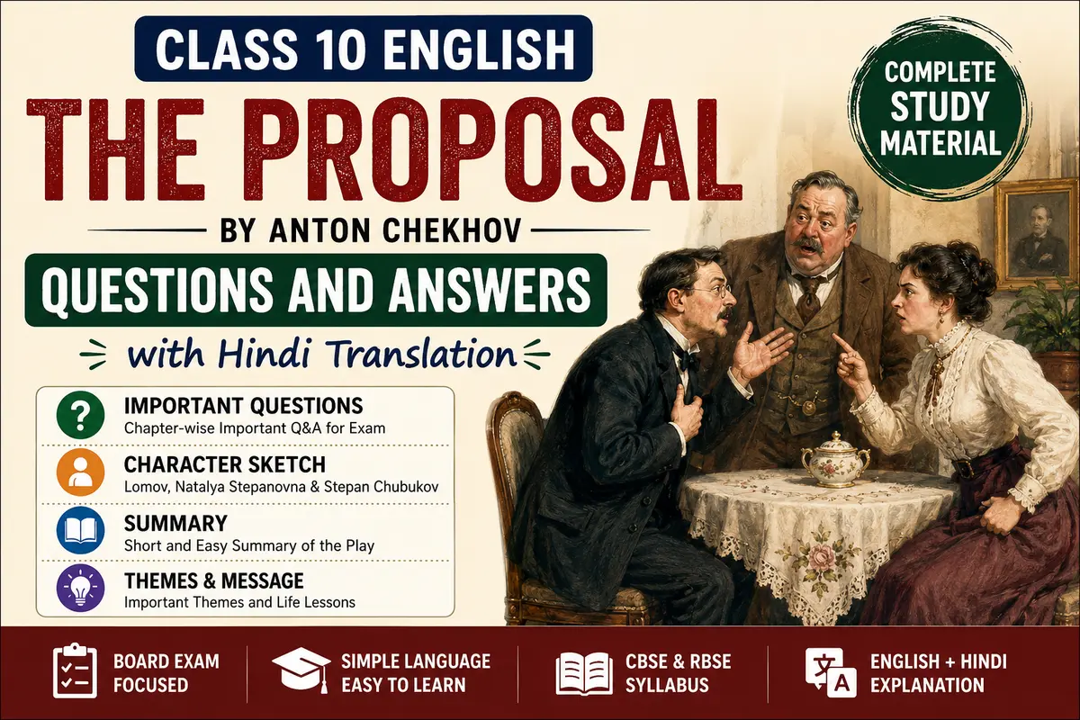 The Proposal Class 10 Questions and Answers