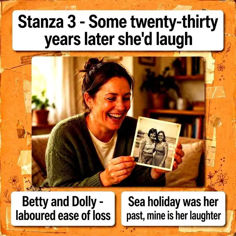 A Photograph Poem Stanza 4 summary - Its silence silences meaning, poet's mother dead, grief and silence, Nothing to say at all, theme of loss and nostalgia Class 11 English