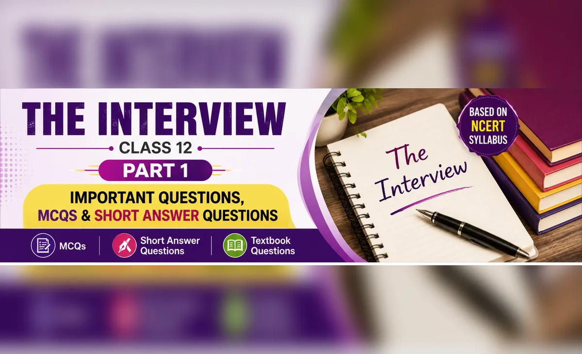 The Interview Class 12 Questions and Answers MCQs and Short Answer Questions