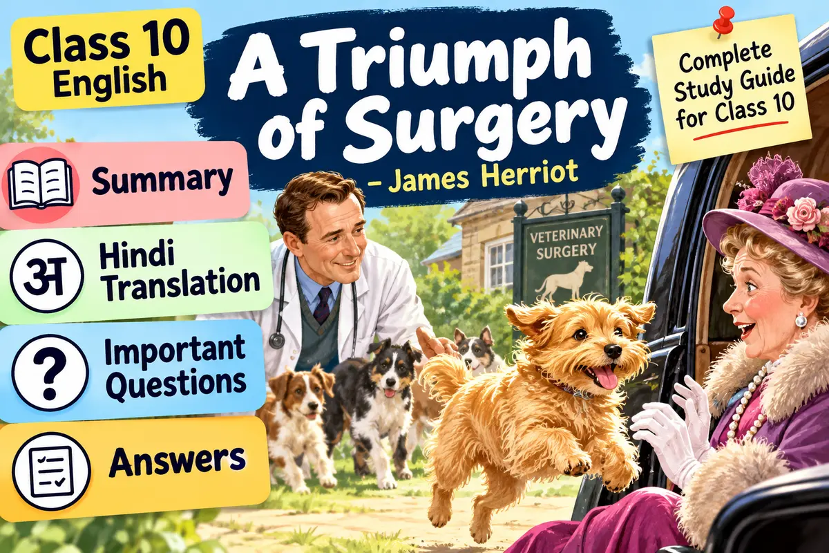 A Triumph of Surgery Class 10 English