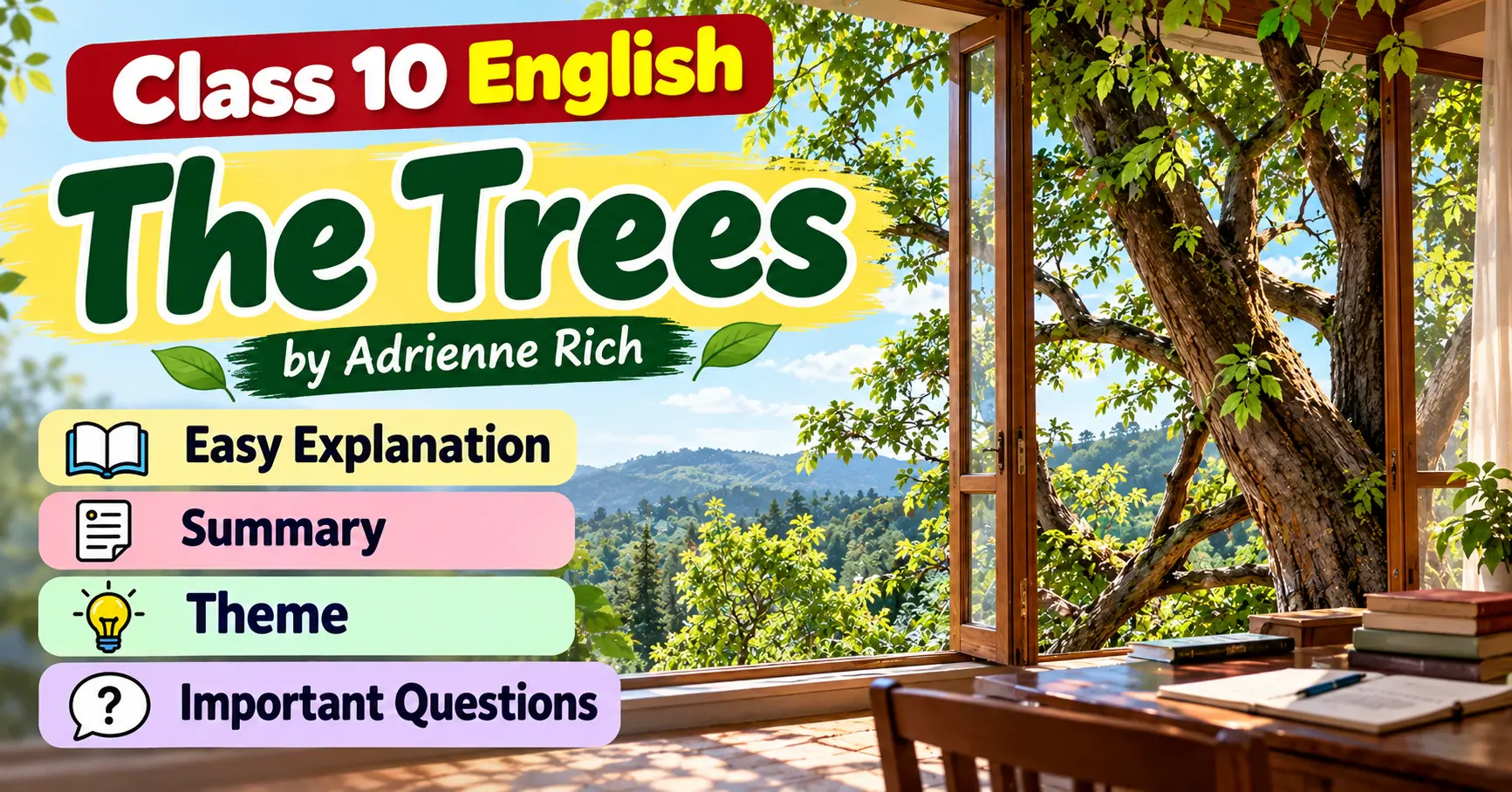 The Trees Class 10 English