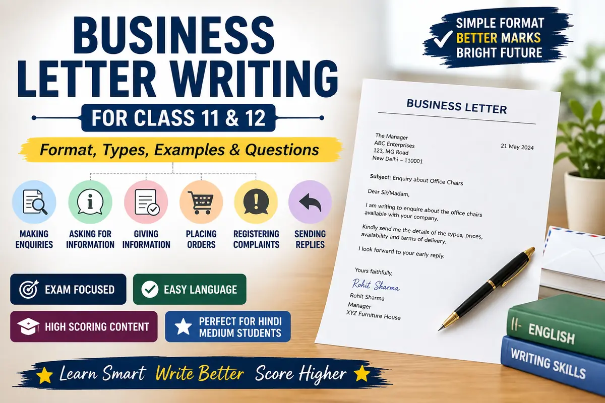 Business Letter Writing for Class 12